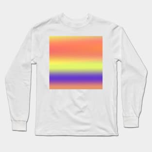 yellow red brown blue abstract texture Long Sleeve T-Shirt